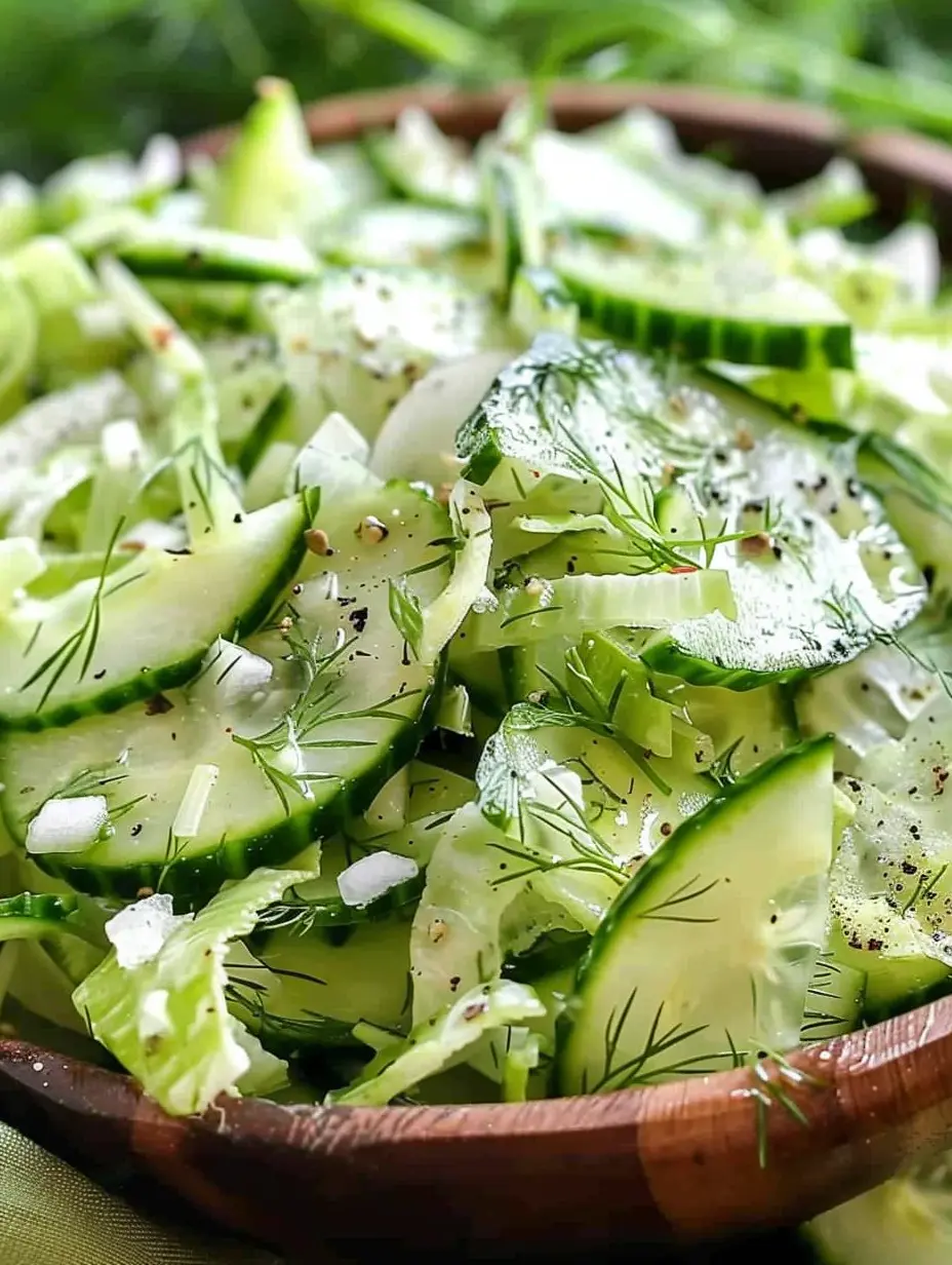 Cucumber Dill Salad with Lemon Vinaigrette