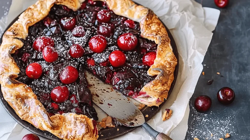 Cherry and Dark Chocolate Galette