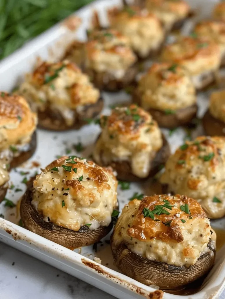 Cream Cheese Stuffed Mushrooms-min