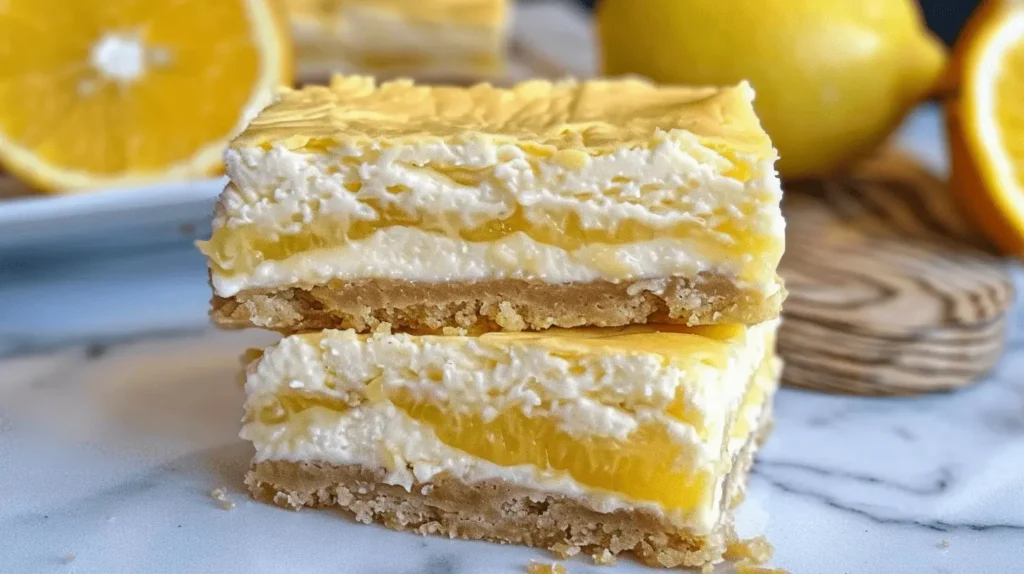 Lemon Meringue Rice Krispie Treats