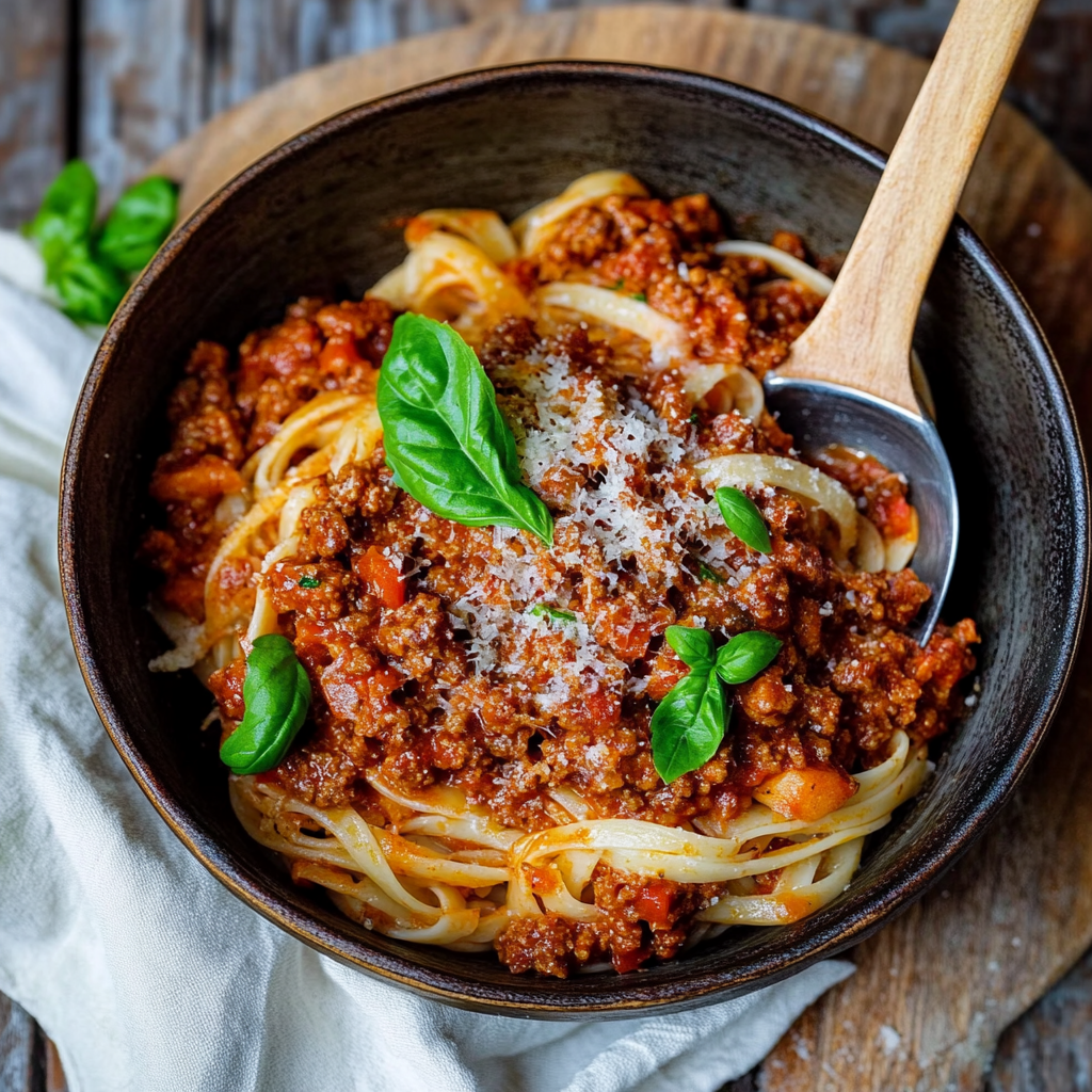 Leckeres Bolognese-Sauce, einfaches Rezept - Titelbild