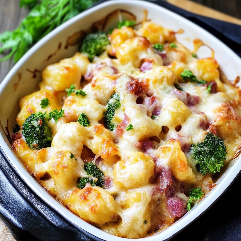 Leckeres Gnocchi Brokkoli Auflauf ganz Rezept - Titelbild