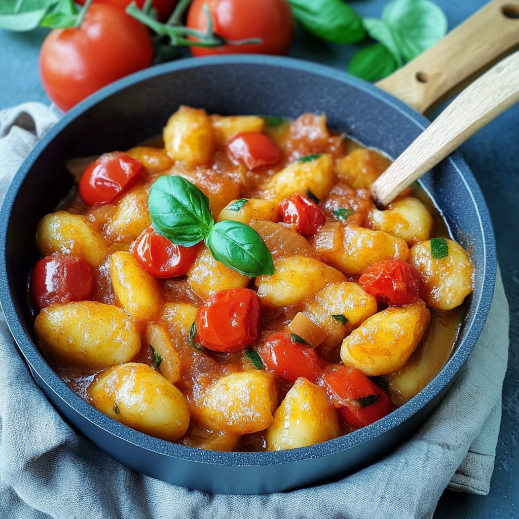 Leckeres Gnocchi Pfanne schnell und Rezept - Titelbild