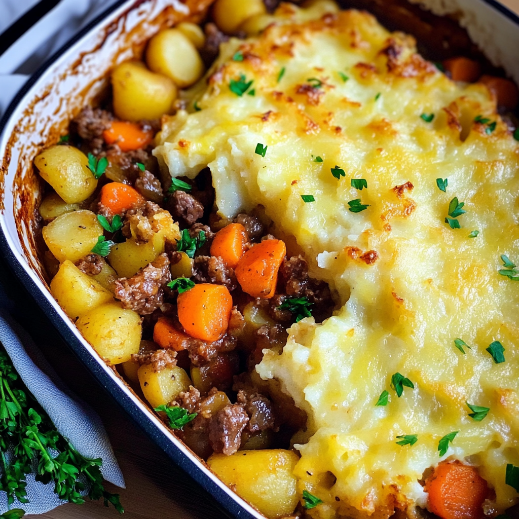 Leckeres Kartoffelpüree-Auflauf Rezept - Titelbild