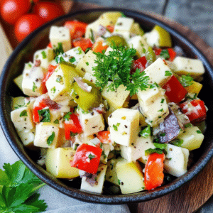 Leckeres Käsesalat einfach und Rezept - Titelbild