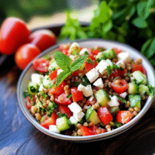 Verlockender Linsensalat