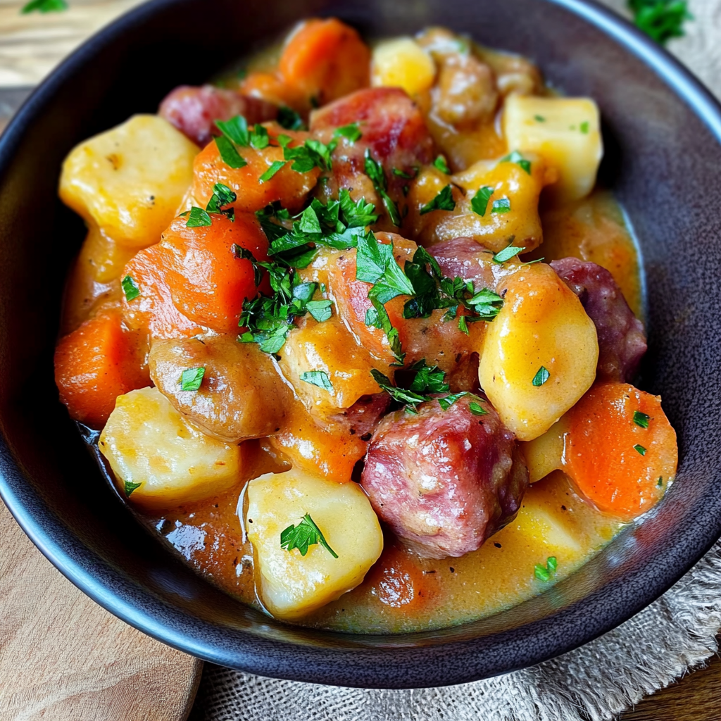Leckeres Möhreneintopf, einfach und klassisch Rezept - Schritt für Schritt Zubereitung