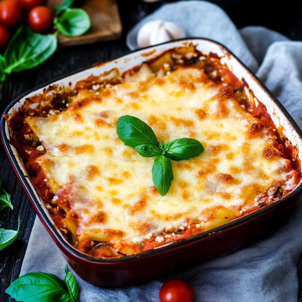 Leckeres Rote-Linsen-Lasagne Rezept - Titelbild