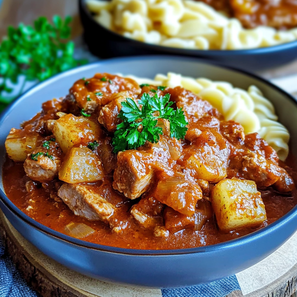 Leckeres Schweinegulasch Rezept - Schritt für Schritt Zubereitung