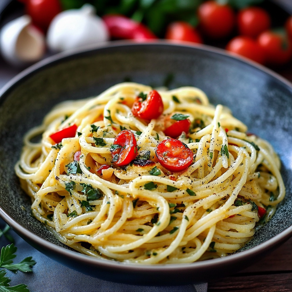 Leckeres Spaghetti aglio e olio e peperoncino Rezept - Schritt für Schritt Zubereitung