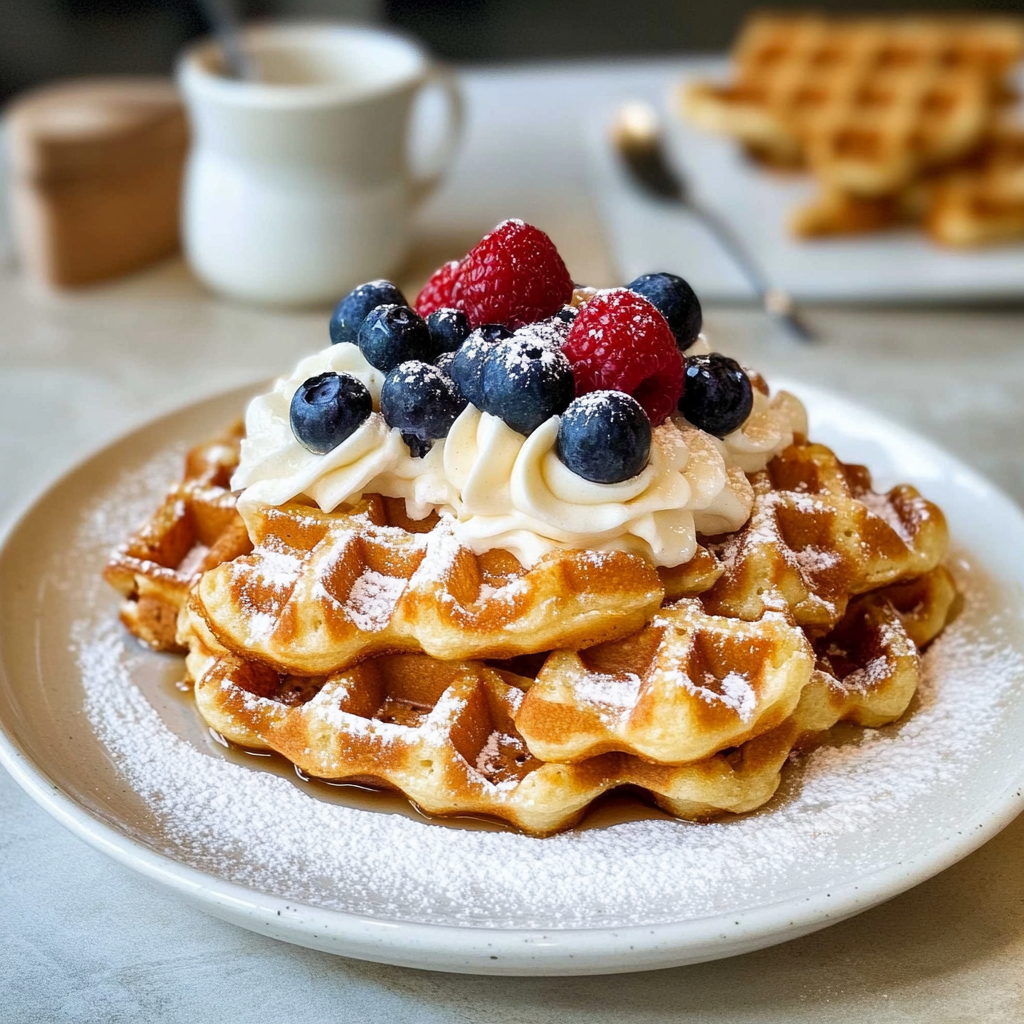 Leckeres Waffelteig Rezept - Titelbild