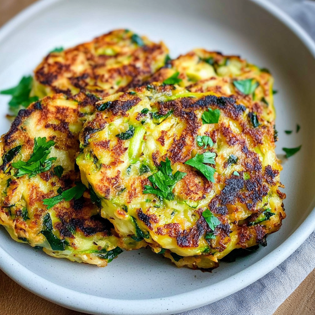 Leckeres Zucchinipuffer Rezept - Titelbild