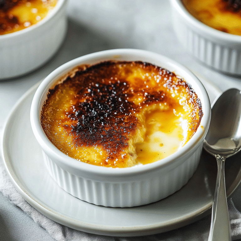 Leckeres Crème brûlée Rezept - Titelbild