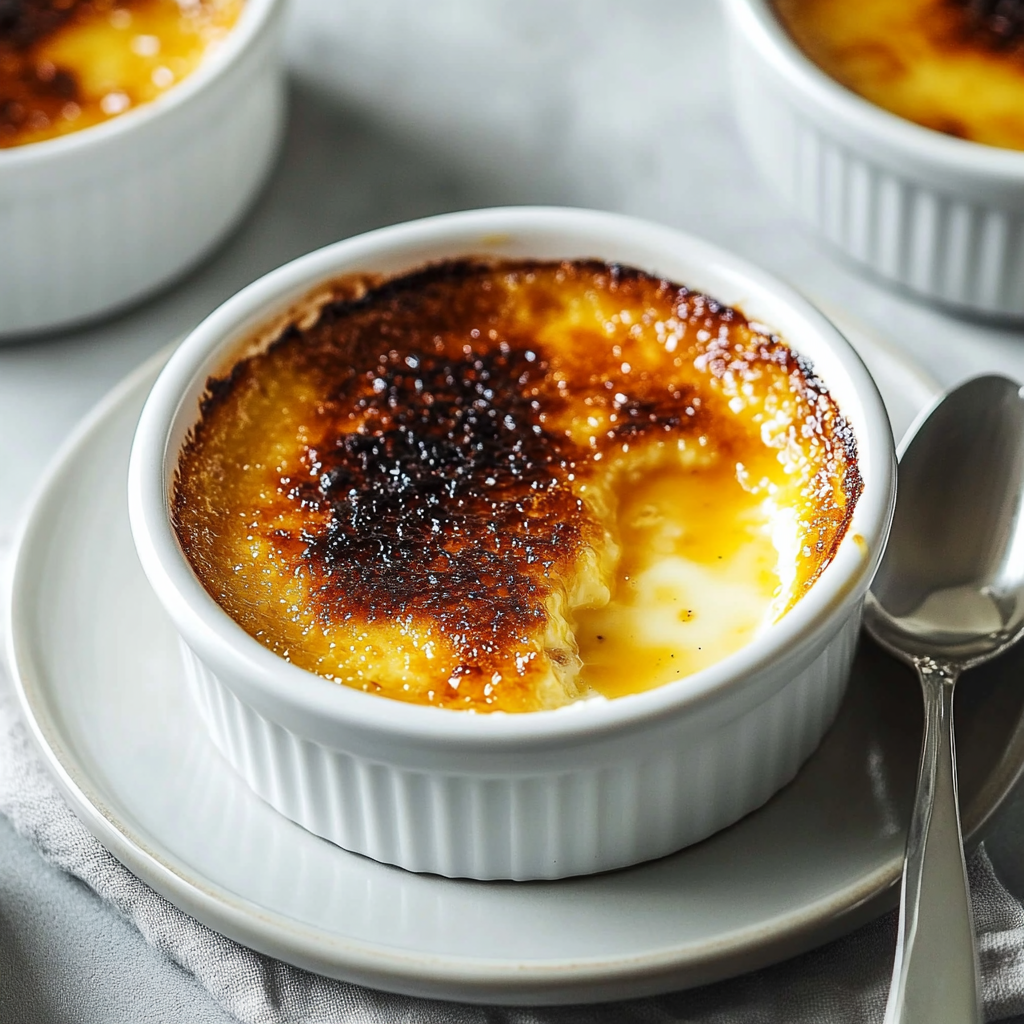 Leckeres Crème brûlée Rezept - Titelbild