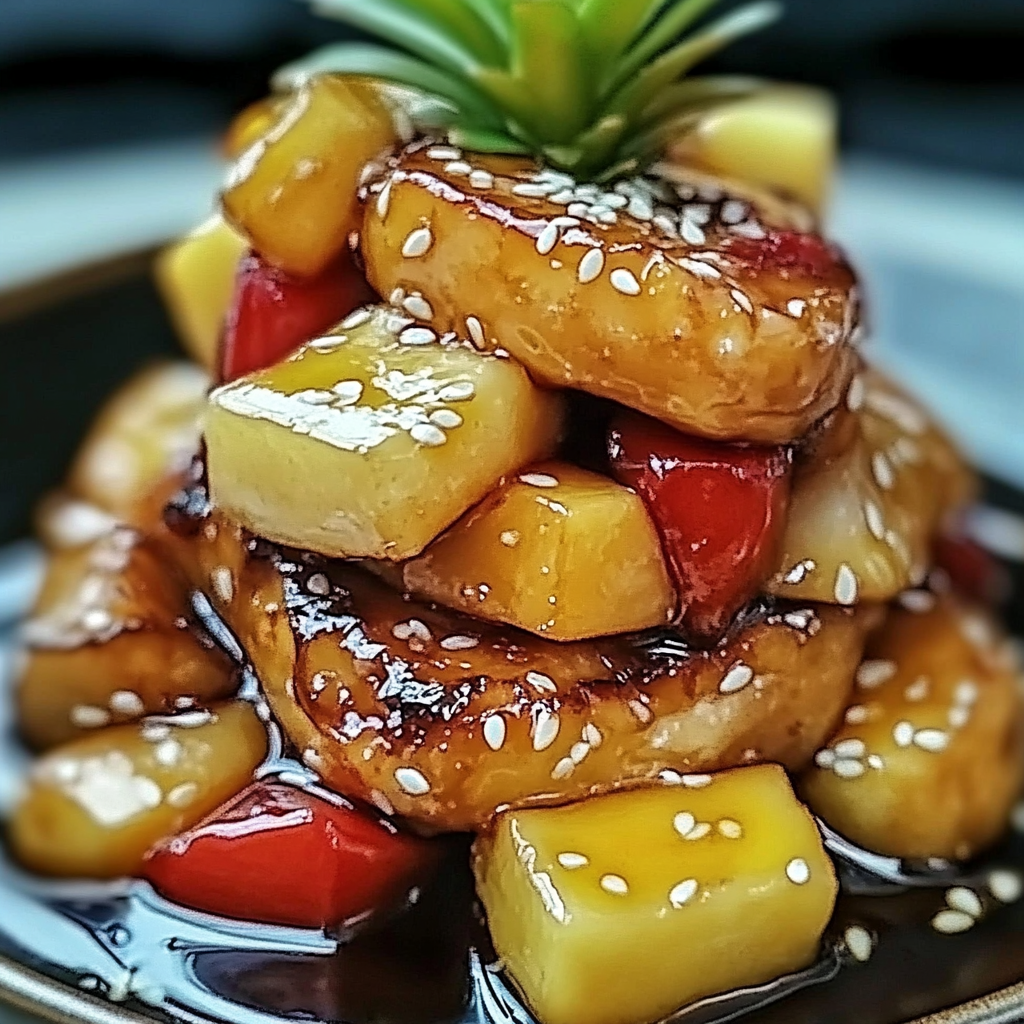 Leckeres Gebratenes Hühnchen mit Ananas Rezept - Titelbild