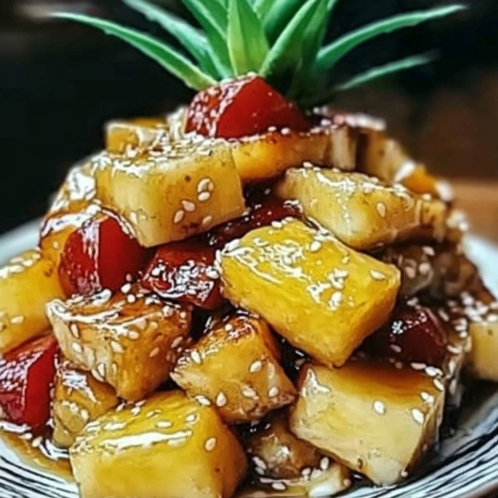 Leckeres Gebratenes Hühnchen mit Ananas Rezept - Titelbild