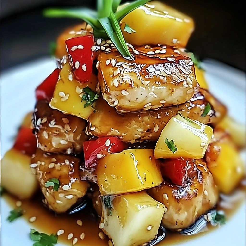 Leckeres Gebratenes Hühnchen mit Ananas Rezept - Schritt für Schritt Zubereitung