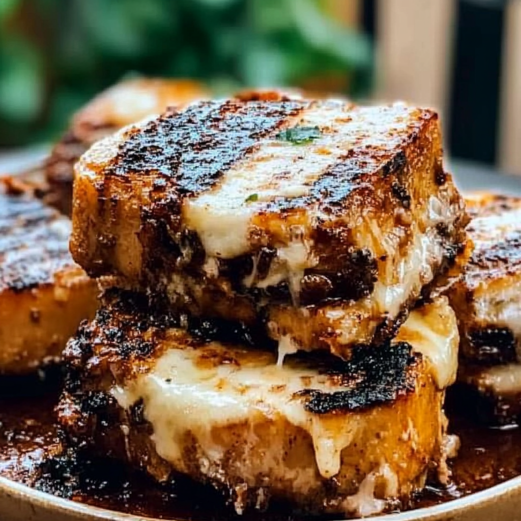 Leckeres Gegrillter Käse mit BBQ-Hähnchen Rezept - Schritt für Schritt Zubereitung