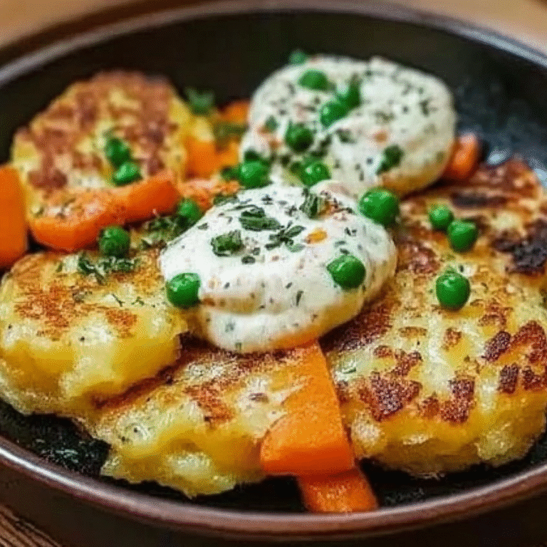 Leckeres Gemüseschmarrn mit Kräuterdip Rezept - Titelbild