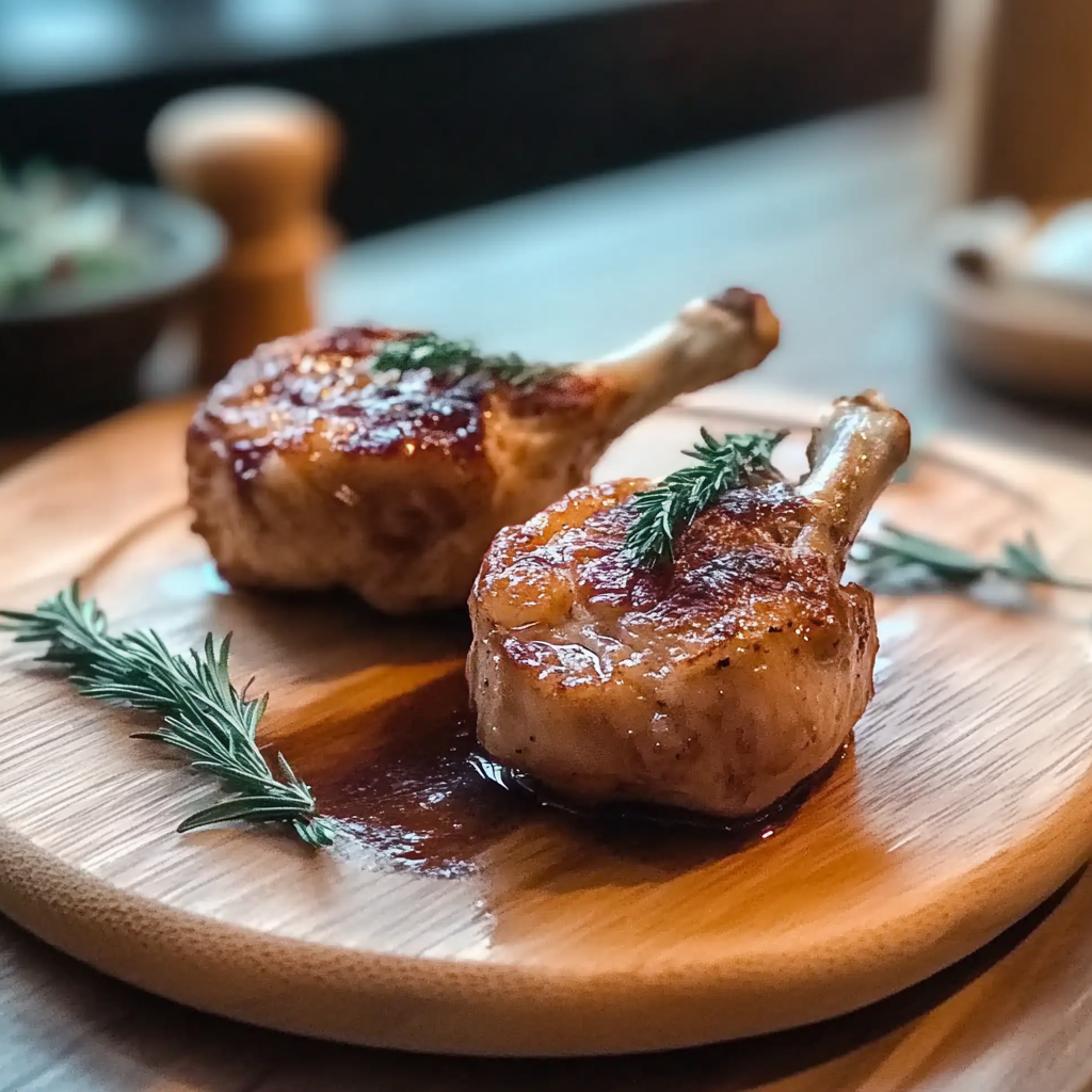 Leckeres Hähnchenschenkel mit Rosmarin Rezept - Titelbild