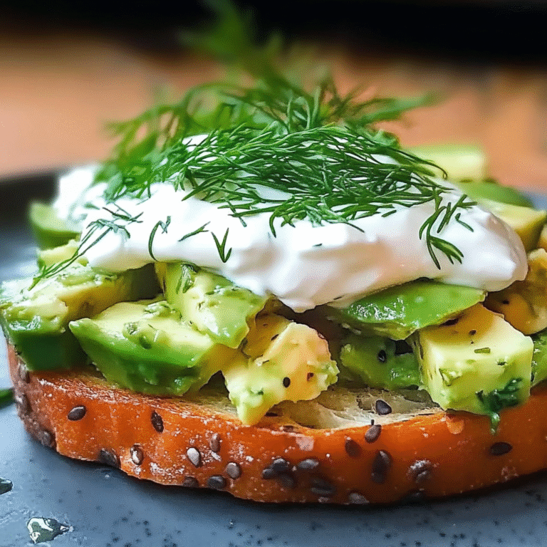 Leckeres Räucherlachs-Avocado-Toast mit Crème fraîche und Dill Rezept - Titelbild