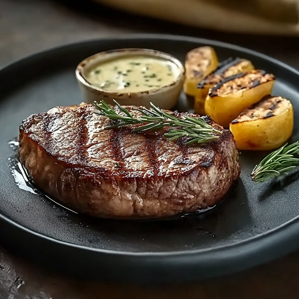Leckeres Steak mit Kräuterbutter Rezept - Schritt für Schritt Zubereitung