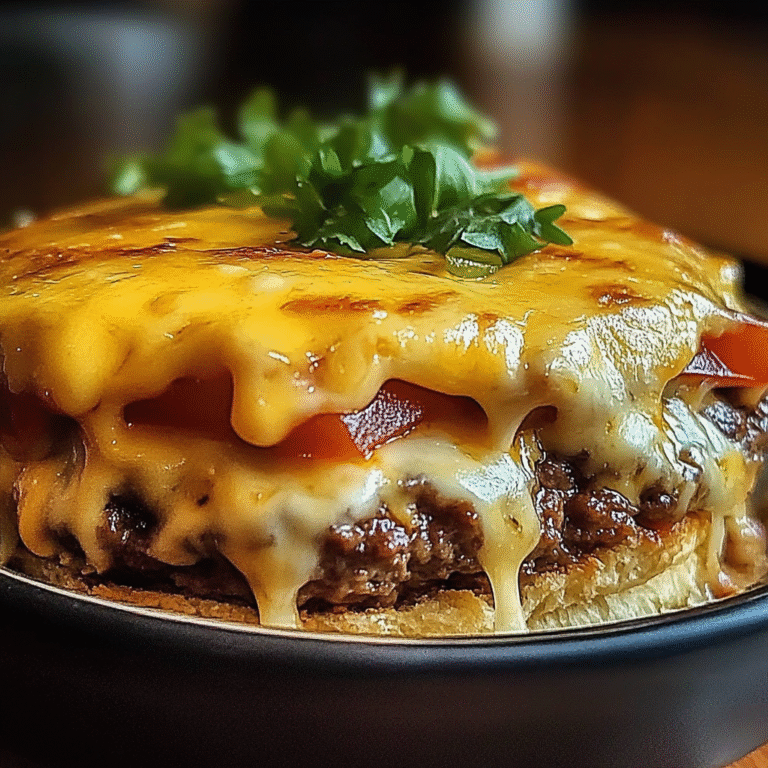 Leckeres Super einfacher Keto Cheeseburger Auflauf Rezept - Titelbild