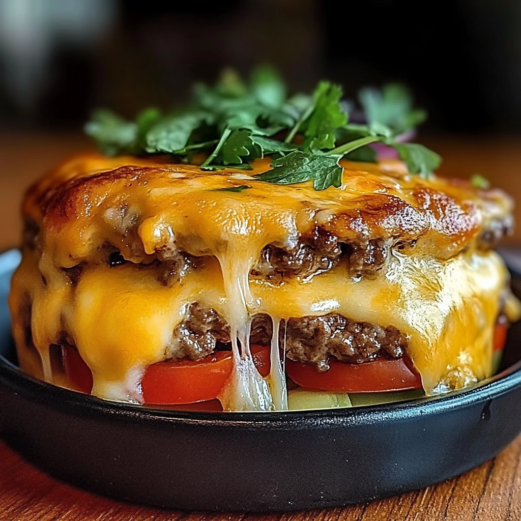 Leckeres Super einfacher Keto Cheeseburger Auflauf Rezept - Schritt für Schritt Zubereitung