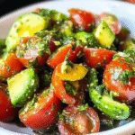 Leckeres Tomaten-Avocado-Salat Rezept - Titelbild