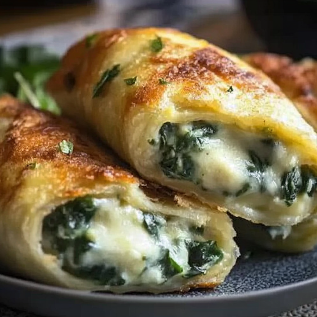Leckeres Vegane Kartoffeltaschen mit Spinat-Frischkäse-Füllung Rezept - Titelbild