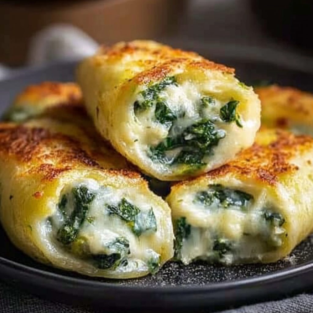 Leckeres Vegane Kartoffeltaschen mit Spinat-Frischkäse-Füllung Rezept - Schritt für Schritt Zubereitung