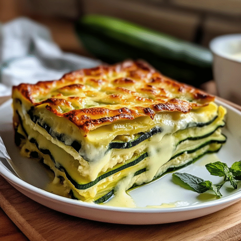 Leckeres Zucchini-Lasagne Rezept - Titelbild