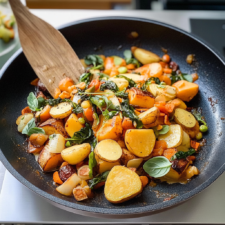 Mittagessen mit Kartoffeln