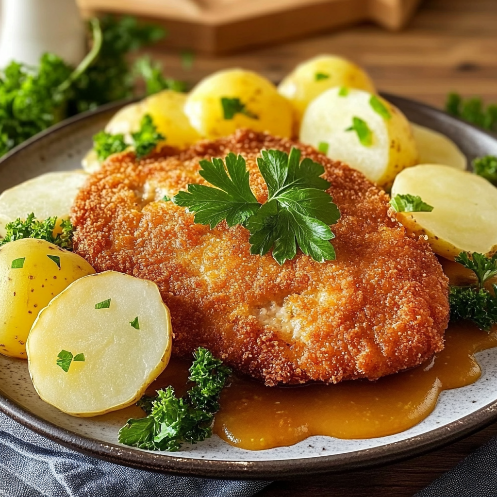 Verführerisches Schnitzel mit Kartoffeln – Ein Genuss!