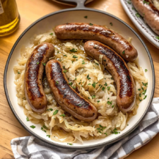 Bratwurst mit Sauerkraut