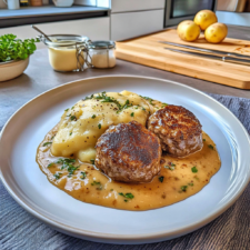 Frikadellen mit Kartoffelpüree