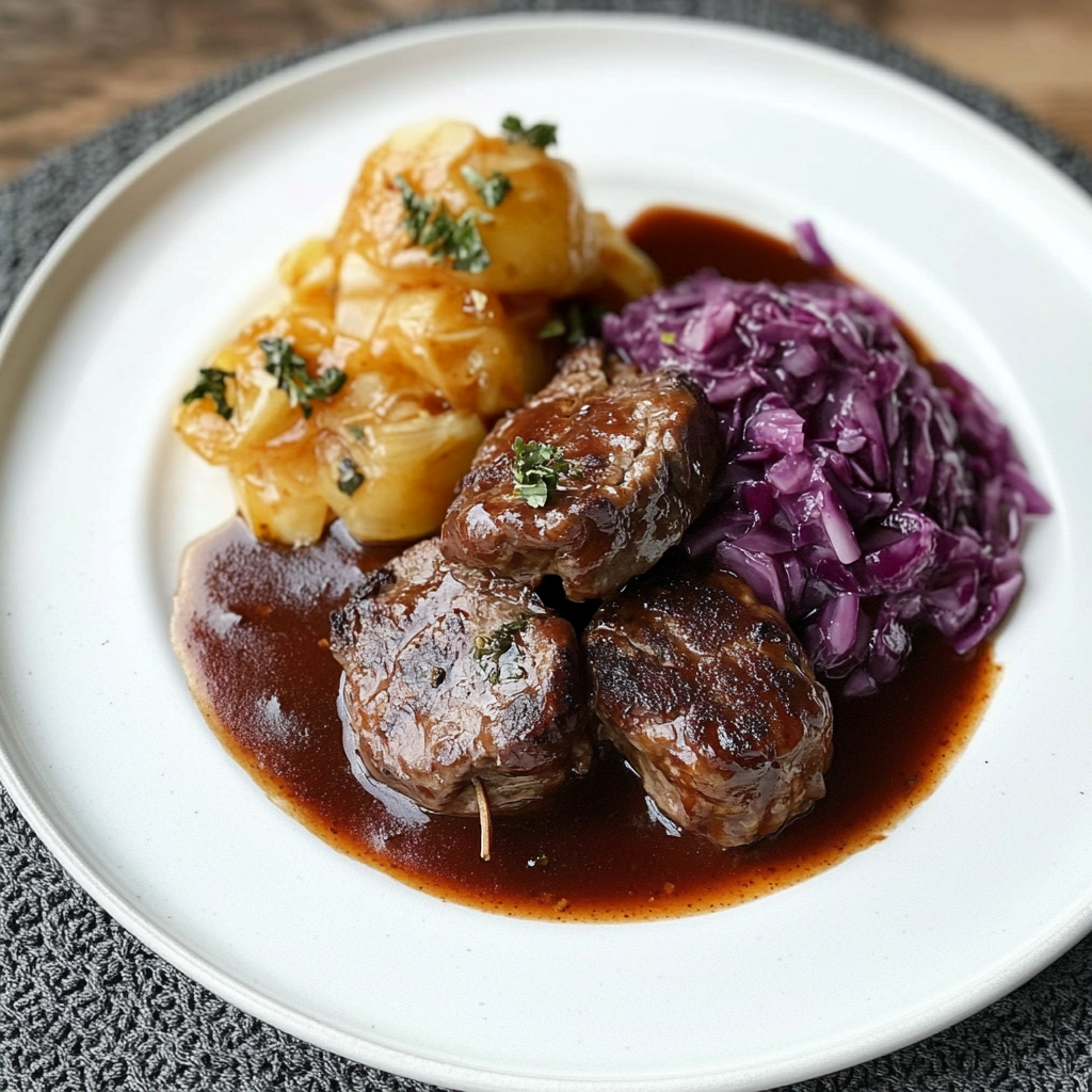 Köstliche Rouladen mit Rotkohl – Ein Genuss für die Sinne