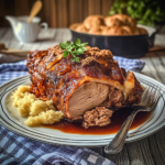 Verführerischer Schweinebraten mit Soße – Ein Genuss!