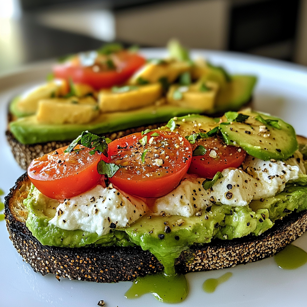 Recipe preparation for Avocado Toast deutsch Art