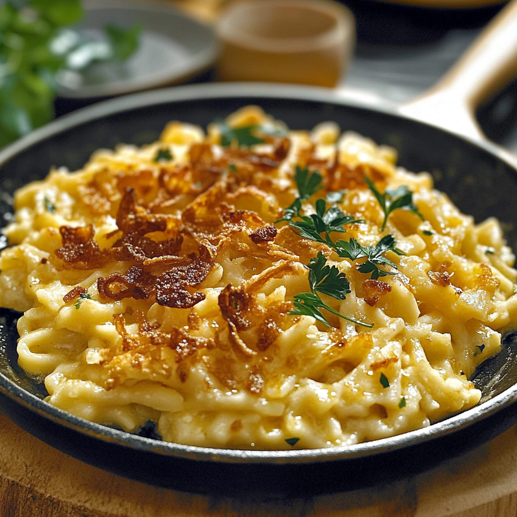 Recipe preparation for Käsespätzle