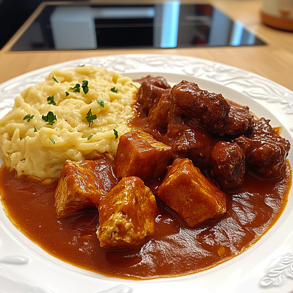 Recipe preparation for Gulasch (deutsche Art)