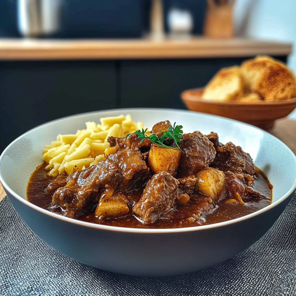 Recipe preparation for Gulasch (klassisch)