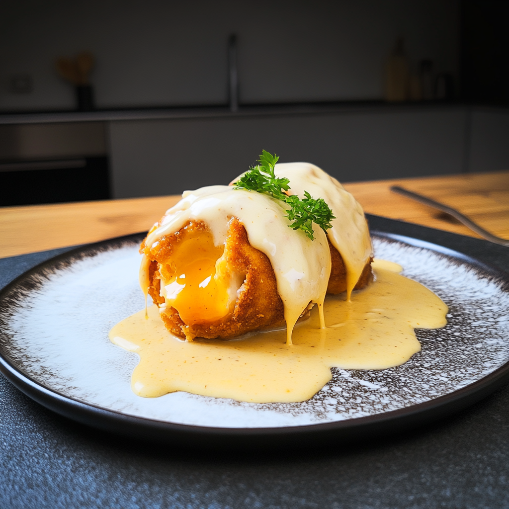 Recipe preparation for Hähnchen in Rahmsauce