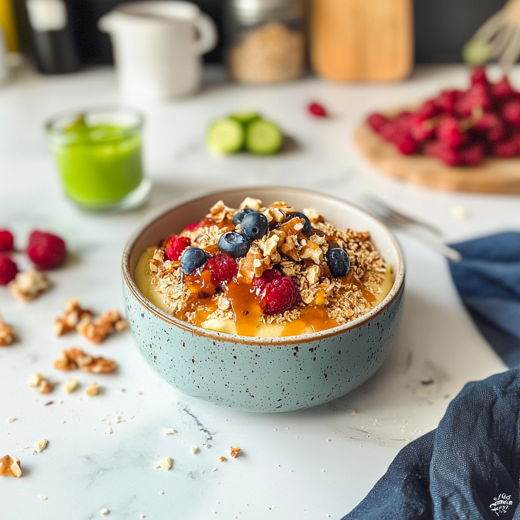 Recipe preparation for Frühstück gesund schnell