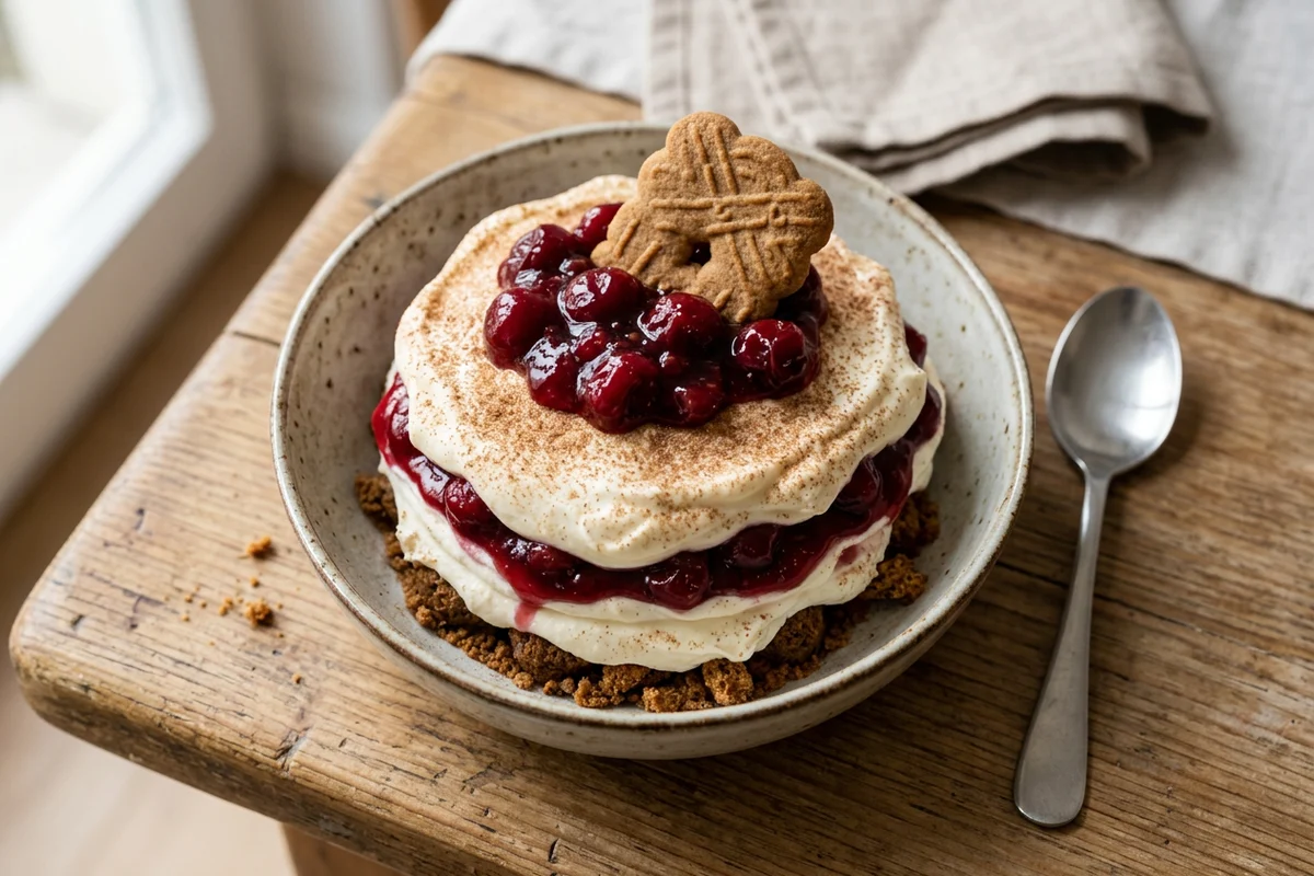 Adventstiramisu mit Kirschen