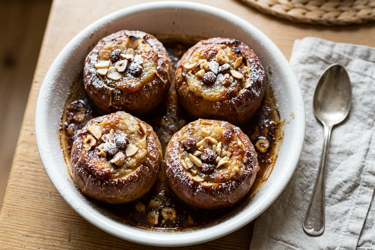 Bratapfel mit Marzipan