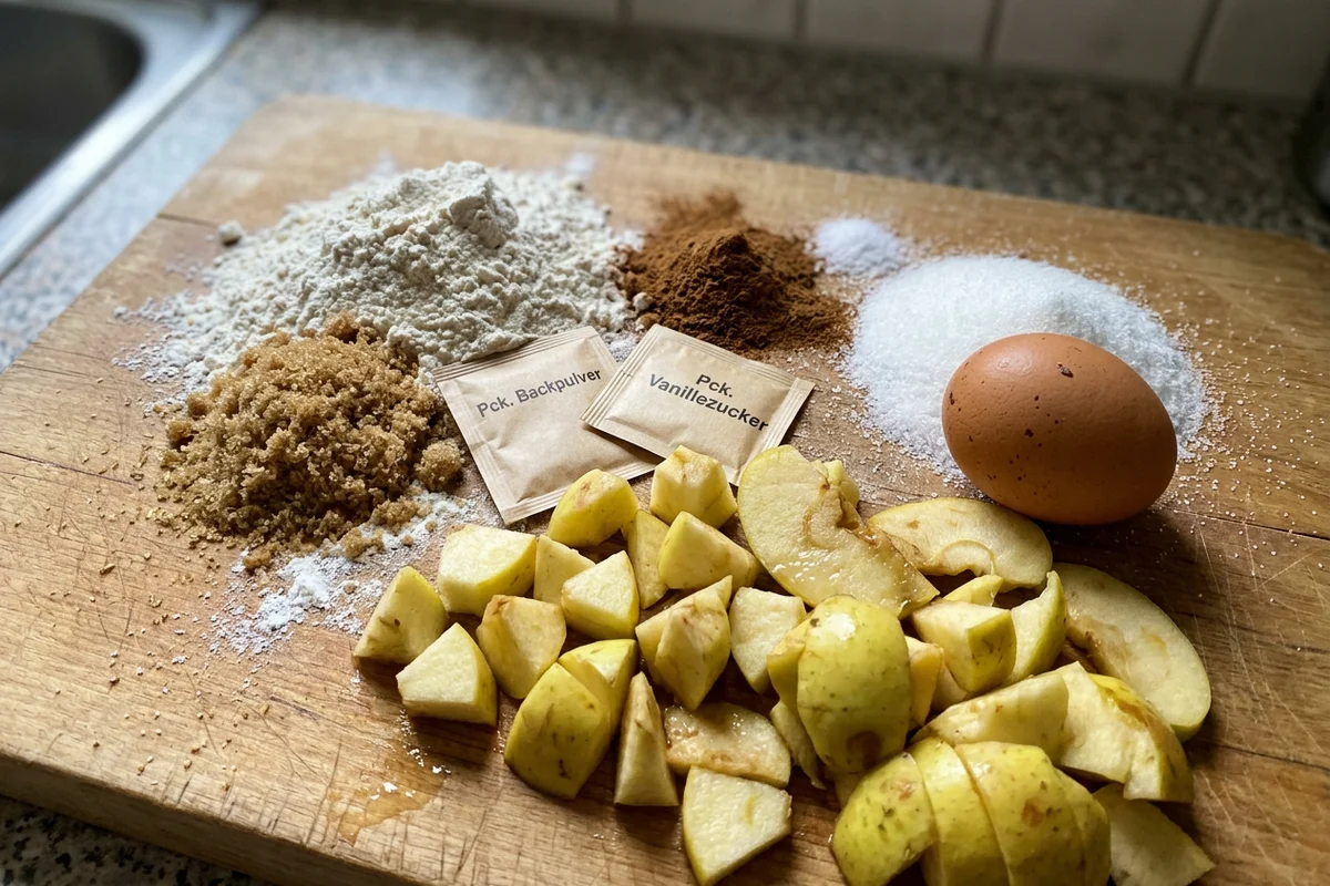 Bratapfelkuchen mit Streuseln