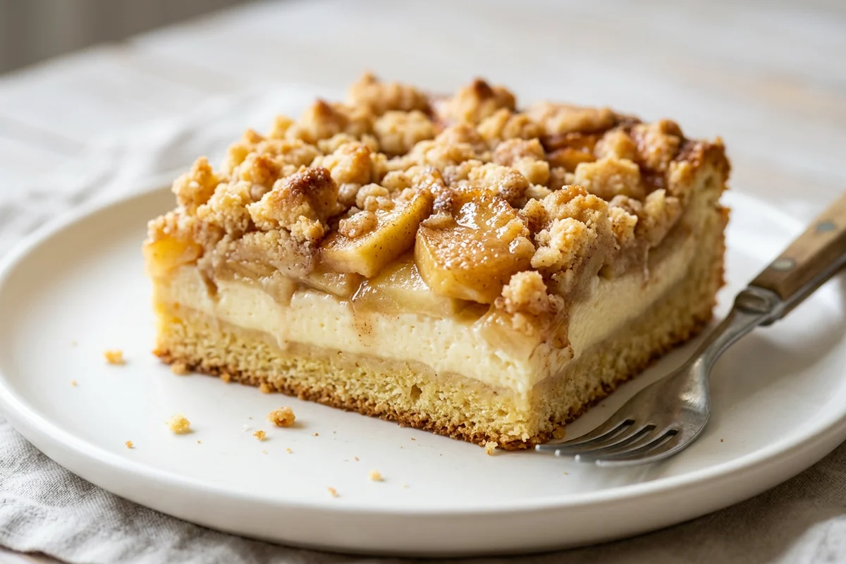 Bratapfelkuchen mit Streuseln