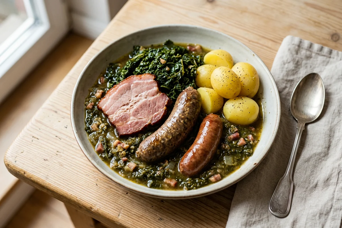Grünkohl mit Pinkel klassisch