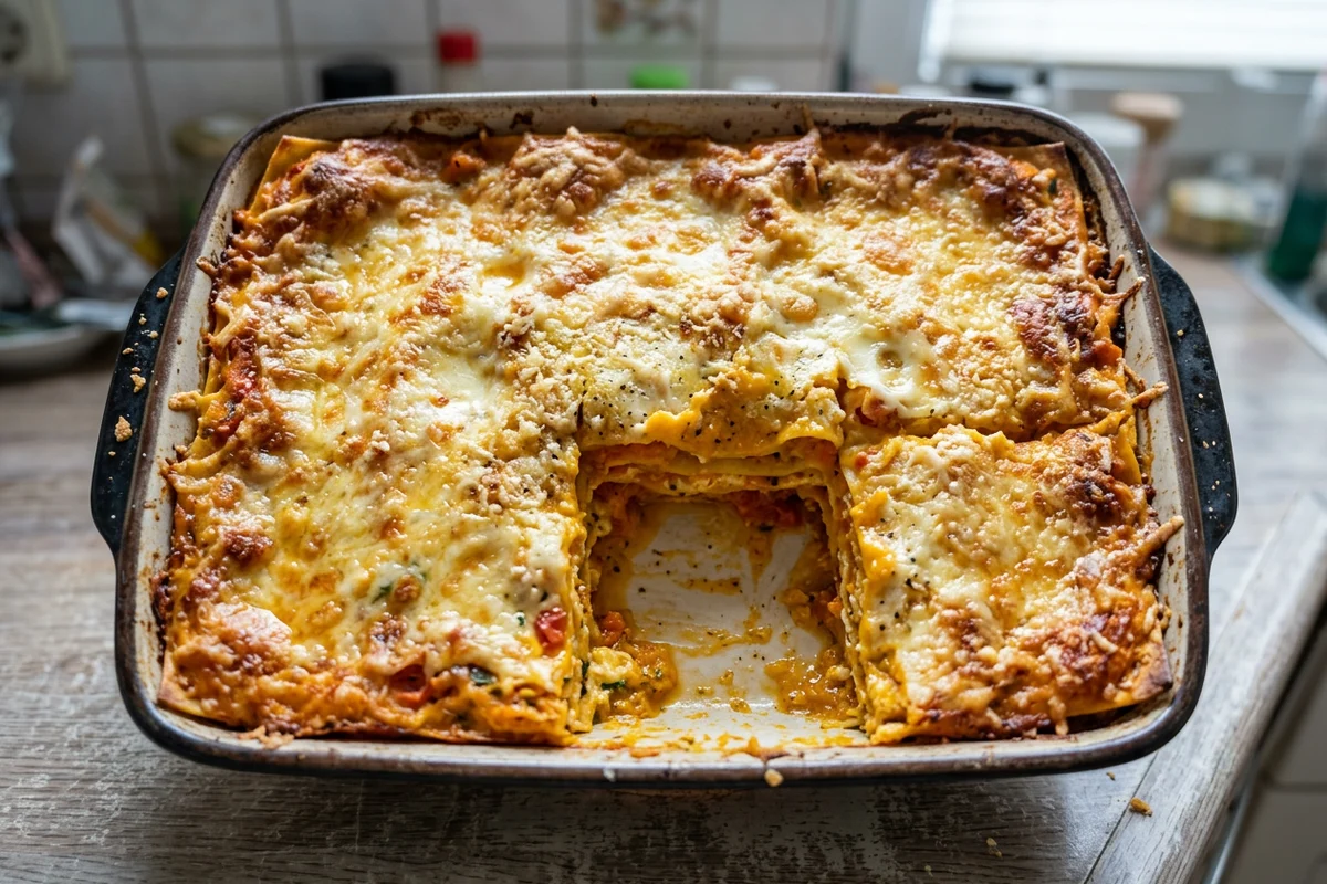 Vegetarische Kürbislasagne